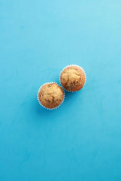 Une Photo Aérienne Délicieux Muffins Faits Maison — Photo