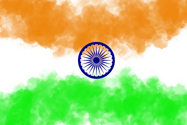 Illustration Indian Flag Backgrounds Wallpapers — Stock Photo, Image