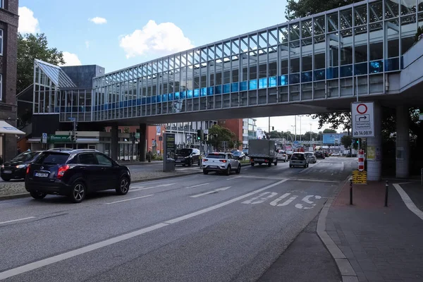 Kiel Germania Ago 2020 Strada Principale Che Attraversa Centro Kiel — Foto Stock