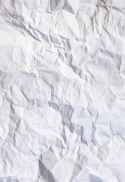 Crumpled Page White Paper Foruse Background — Zdjęcie stockowe