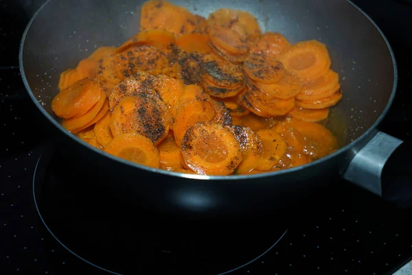Closeup Shot Sliced Orange Carrots — Stock Photo, Image