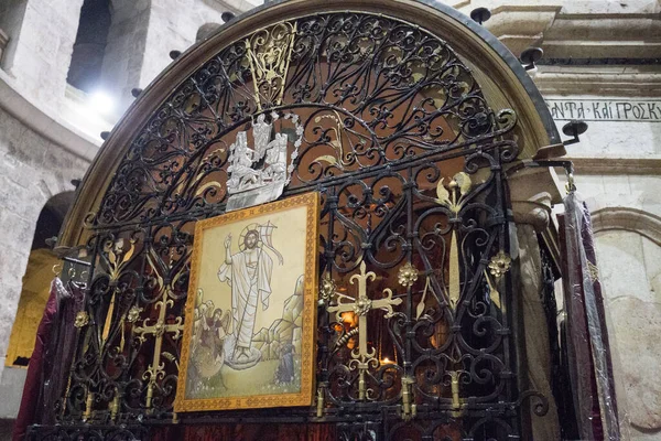 Low Angle Closeup Shot Church Holy Sepulchre Jerusalem Israel — Stock Photo, Image