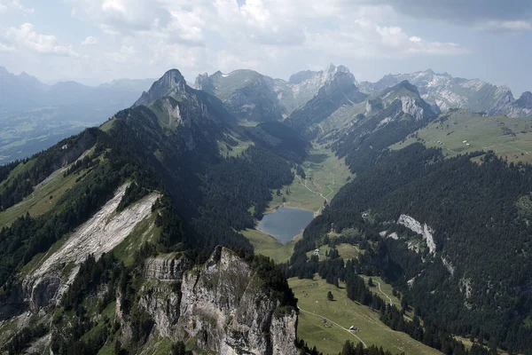 Θέα Από Hoher Kasten Από Δυτικά Gen Santis Ελβετία — Φωτογραφία Αρχείου