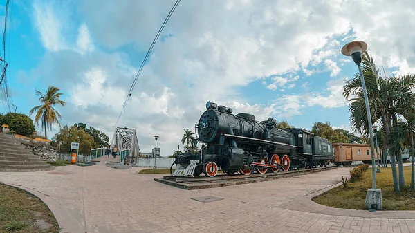Lima Honduras Feb 2019 Recreational Park Remains Steam Train Installed — Stock Photo, Image