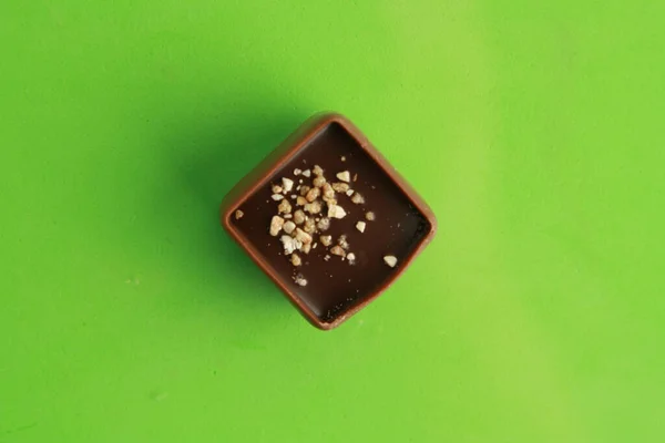 Een Close Shot Van Een Cacaochocolade Uit België — Stockfoto