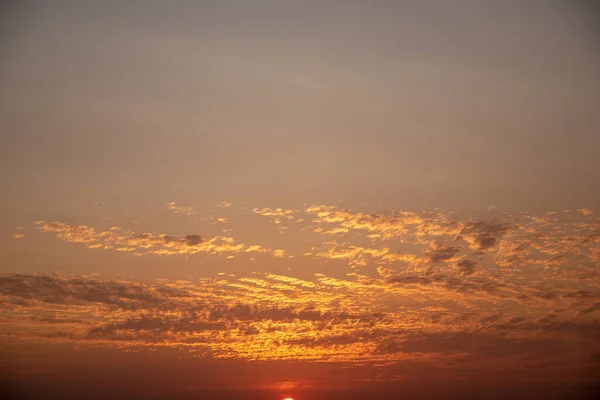 Uma Bela Vista Céu Durante Pôr Sol — Fotografia de Stock