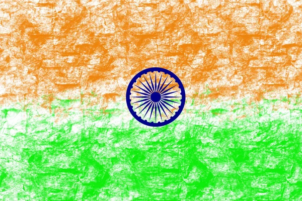Ilustrace Indické Vlajky Pro Pozadí Tapety — Stock fotografie