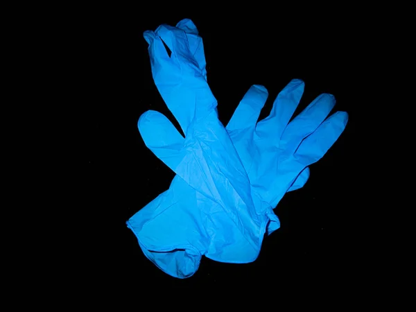 Een Geïsoleerde Close Shot Van Medische Latex Handschoenen — Stockfoto