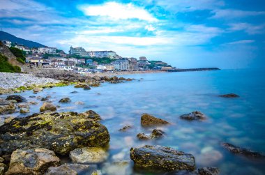 Ventnor beach is the southernmost holiday beach on the Isle of Wight and is well-loved by locals and visitors alike. clipart