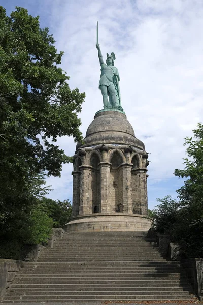 Μνημείο Hermannsdenkmal Στο Detmold Γερμανία — Φωτογραφία Αρχείου