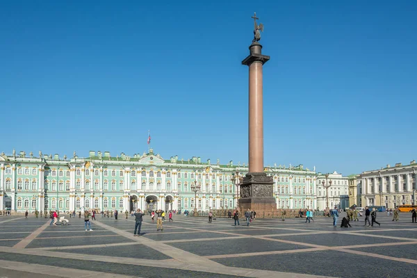 Saint Petersburg Rusko Září 2017 Ikonický Monolit Uprostřed Náměstí Připomínajícího — Stock fotografie