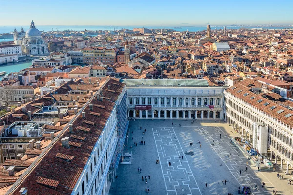 Αεροφωτογραφία Της Όμορφης Πόλης Της Βενετίας Στην Ιταλία — Φωτογραφία Αρχείου