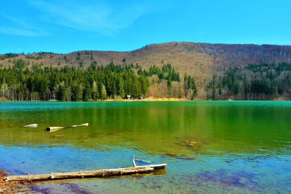 Splendida Vista Sul Lago Sant Ana Romania — Foto Stock