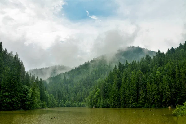 Bela Vista Lago Vermelho Romênia — Fotografia de Stock