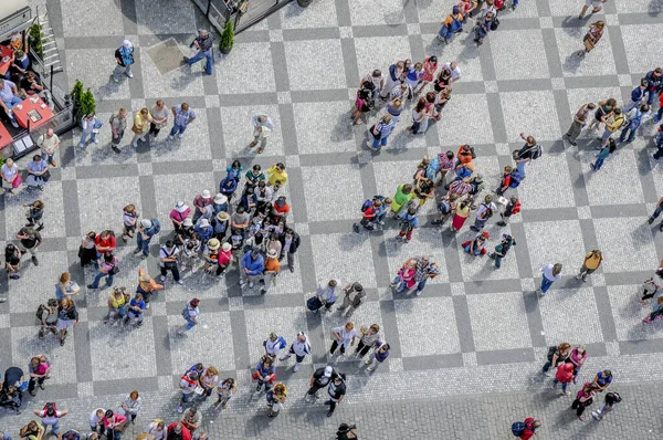 Praha Czech Republic Jul 2010 Random Patterns People Taken Elevated — Stock Photo, Image