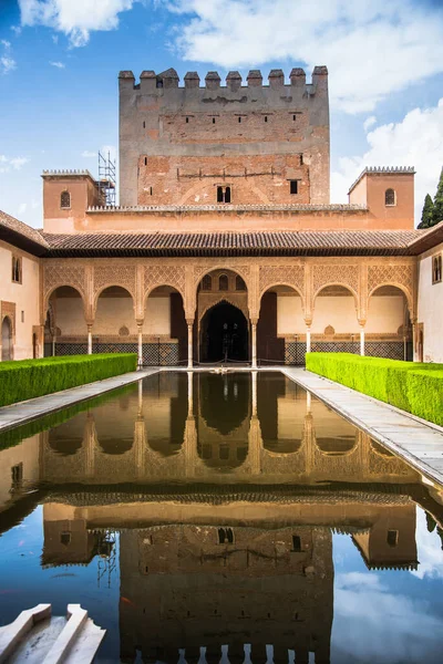 Vertikal Bild Alhambra Palace Granada Spanien — Stockfoto