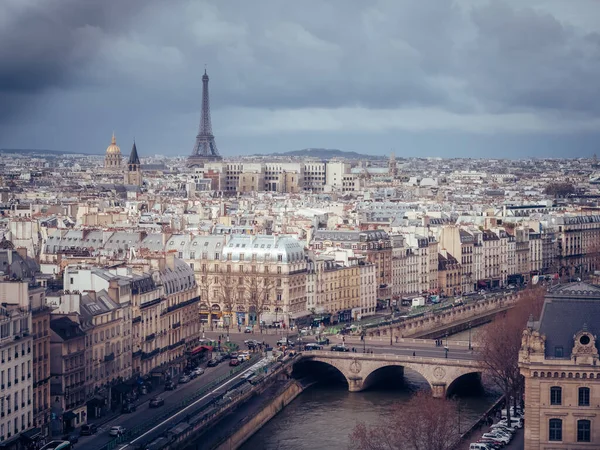 Güzel Paris Fransa Dan Bir Hava Görüntüsü — Stok fotoğraf