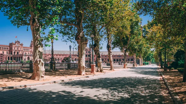 Beau Jardin Sur Plaza Espana Espagne — Photo