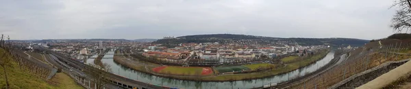 Uno Scatto Aereo Panoramico Della Città Wurzburg Germania — Foto Stock