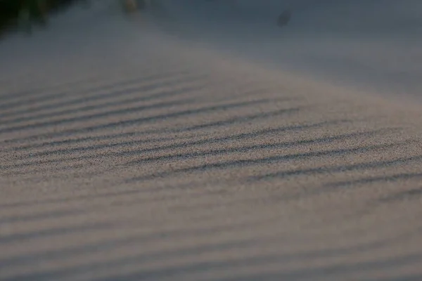 Ein Schöner Schuss Sand Textur Hintergrund Mit Wellenmuster — Stockfoto