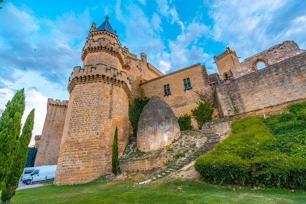 Low Angle Shot Castle Navarra Spain — Stock Photo, Image