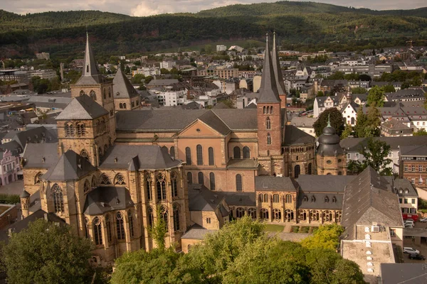 Аэросъемка Удивительного Городского Пейзажа Люксембурга Германии — стоковое фото