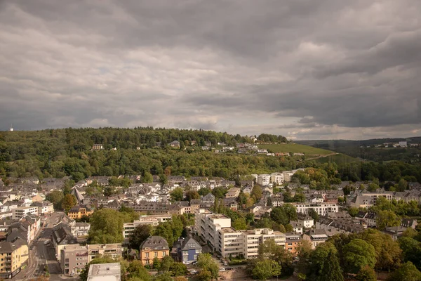 Αεροφωτογραφία Του Εκπληκτικού Αστικού Τοπίου Του Λουξεμβούργου Στη Γερμανία — Φωτογραφία Αρχείου