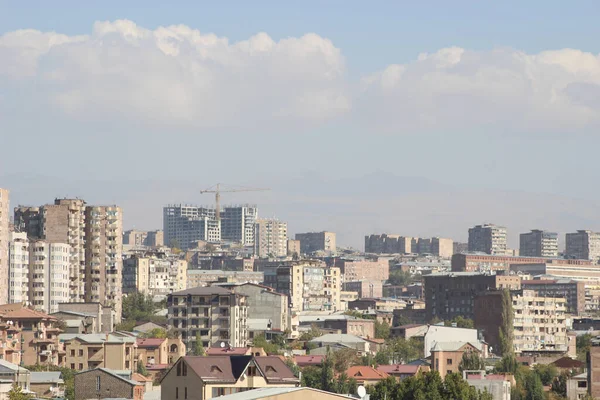 Una Toma Aérea Zona Residencial Ereván — Foto de Stock