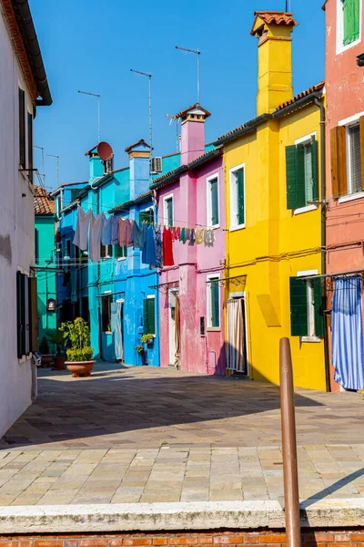 Plan Vertical Bâtiments Colorés Venise Italie — Photo