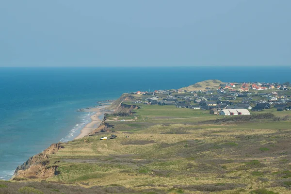 Panoramic Shot Lonstrup Village Long Coastline — Stock Photo, Image