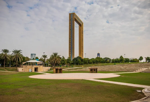 Dubai United Arab Emirates Dec 2019 Zicht Iconische Dubai Frame — Stockfoto