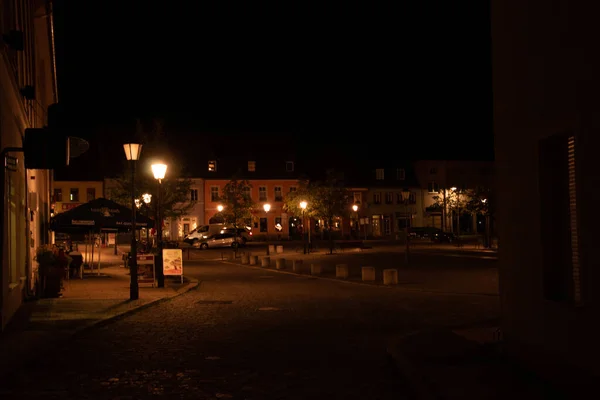 Una Hermosa Foto Una Vieja Acogedora Ciudad Llamada Cottbus Alemania —  Fotos de Stock