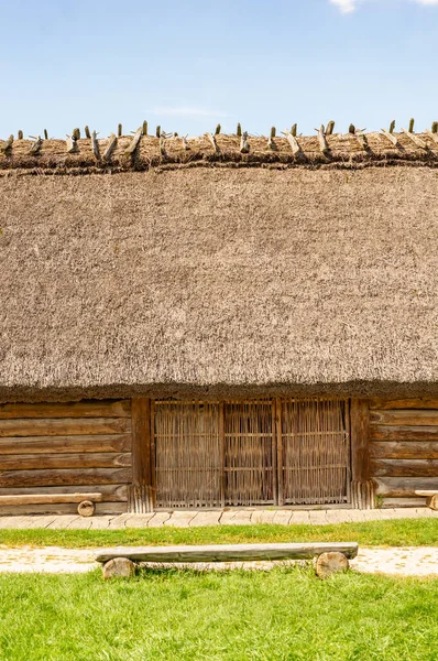 Een Verticaal Schot Van Een Oud Van Hout Huis — Stockfoto