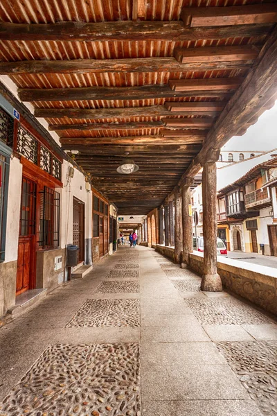 Jerte Espanha Abril 2017 Rua Típica Cidade Cabezuela Província Cáceres — Fotografia de Stock