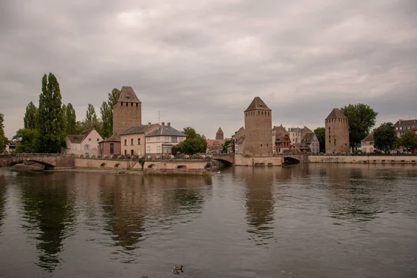 Piękny Strzał Pont Couverts Strasburg Francja — Zdjęcie stockowe