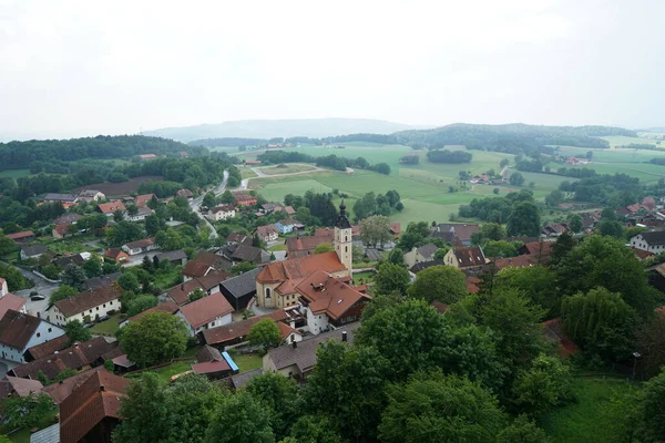 Zdjęcie Lotnicze Domów Brennberga Niemczech — Zdjęcie stockowe