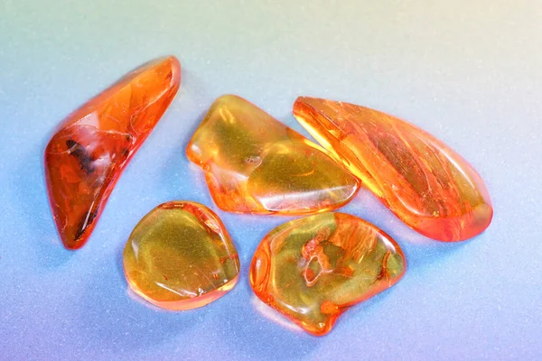 Top View Shot Amber Pieces — Stock Photo, Image
