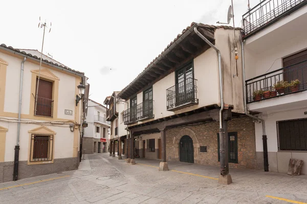 Jerte Espanha Abril 2017 Rua Típica Cidade Jerte Província Cáceres — Fotografia de Stock