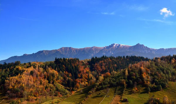 Vacker Bild Ett Landskap Med Bucegi Bergen Hösten — Stockfoto