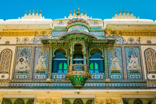 Palacio Bagore Haveli Udaipur India — Foto de Stock