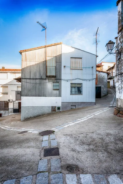 Barrado España Febrero 2019 Diferentes Vistas Ciudad Calles Casas Edificios —  Fotos de Stock