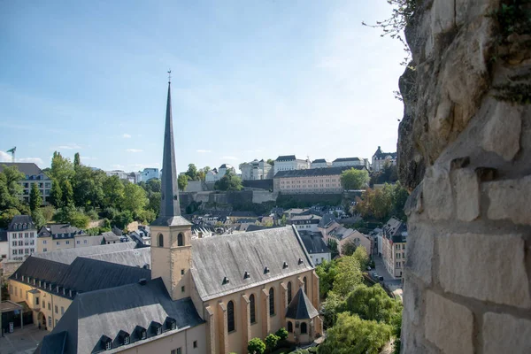 Paesaggio Urbano Della Città Lussemburgo Nel Granducato Lussemburgo — Foto Stock