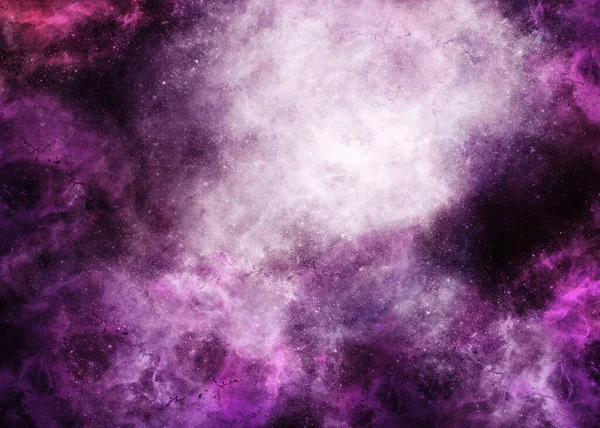 Una Ilustración Del Espacio Tonos Púrpura — Foto de Stock