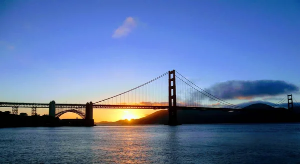 Een Adembenemend Uitzicht Golden Gate Bridge San Francisco Vanaf Presidio — Stockfoto