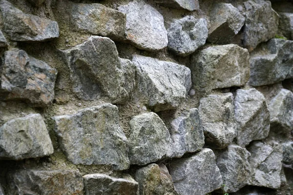 Eine Nahaufnahme Einer Alten Steinmauer — Stockfoto