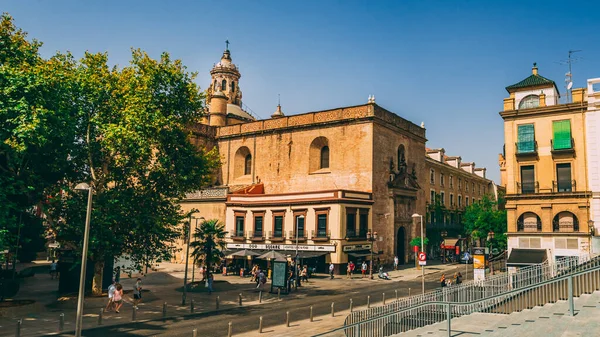 Seville Spanien Jul 2020 Hermandad Del Valle Bebådelsekyrkan Tiden — Stockfoto