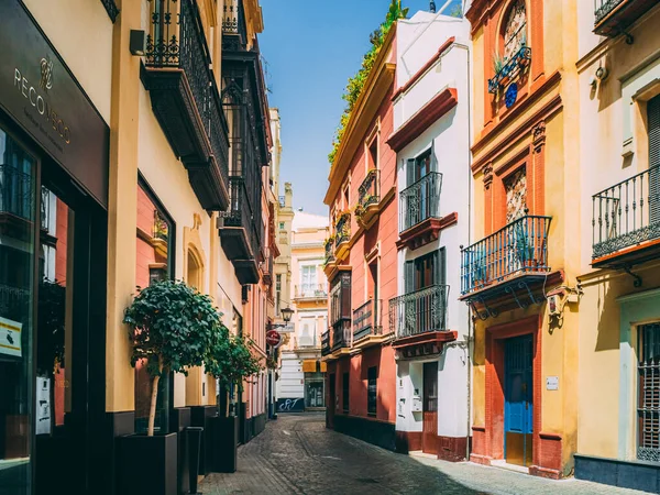 Seville Spanje Jul 2020 Antiek Uitzicht Het Gebouw Oude Binnenstad — Stockfoto
