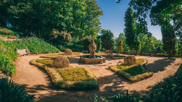 Eine Schöne Aufnahme Der Gärten Des Palacio Cristal Porto Portugal — Stockfoto
