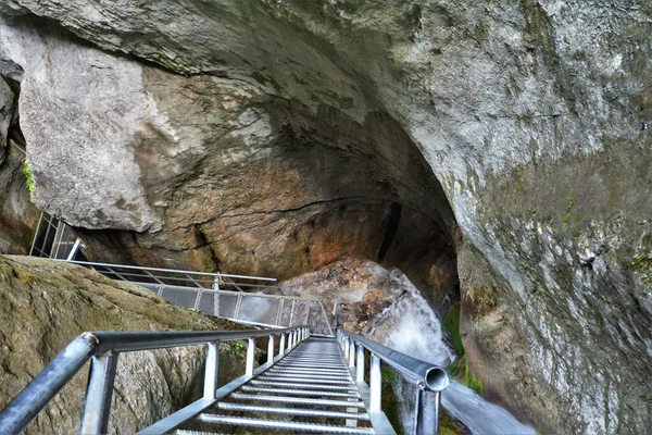 Brasov Rumania Julio 2017 Cañón Siete Escaleras Rumania Pasos — Foto de Stock