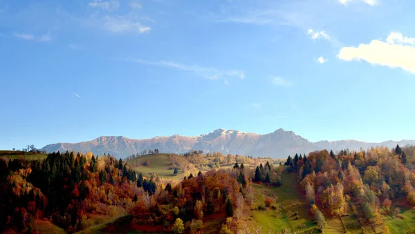 Vacker Bild Ett Landskap Med Bucegi Bergen Hösten — Stockfoto